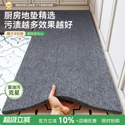 Floor Mat for Kitchen, Water-Absorbent, Oil-Absorbent, Anti-Slip, Oil-Resistant, Dirt-Resistant, Household, Large Area, Full Coverage, Washable, 2025 New Model