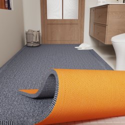 Bathroom Floor Mat for Entrance, Water-Absorbent, Quick-Drying, Wear-Resistant, Cuttable, Non-Slip Mat, Light Luxury, High-End Feel, Toilet Foot Mat