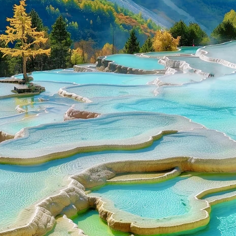 2-8人团纯玩+四川旅游6日5晚毕棚沟达古冰川九寨沟黄龙旅游包机票