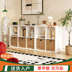 Metal Grid Cabinet, Living Room Iron Bookshelf, Bookcase, Free Combination Floor-Standing Home Tv Cabinet, Storage Cabinet, Storage Rack