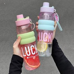 Goom Sports Water Cup, Large Capacity Summer Water Bottle, High Temperature Resistant, Portable, Suitable for Girls, Fitness, Outdoor, High Aesthetic Straw Cup