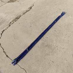 Sheep's Horn Crowbar for Railway and Mining, Special Track Spike Remover, Rail Steel 1.5m Open-Ended Crowbar, Construction Site Pry Bar, Railway Crowbar