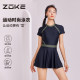 zoke/zhouke swimsuit women's swimsuit one-piece belly-covering slim skirt style conservative hot spring island resort swimsuit
