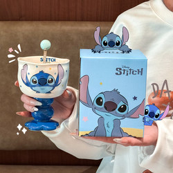 Stitch Collaboration Ceramic Mug Coffee Tall Cup Home Cute Style Office Breakfast Cup Couple Water Cup