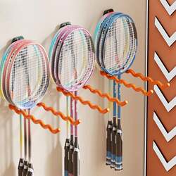 Badminton Racket Storage Rack, Special Equipment Storage Rack for Sports Halls, Home Door-Mounted Wall-Mounted Storage Rack Without Drilling Holes
