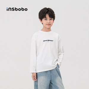 
INSbobo children's clothing boys' long-sleeved T-shirts spring and autumn new children's bottoming shirts boys' inner clothes good-looking tops