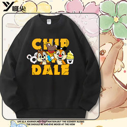 Disney Chichititi Collaboration Sweatshirt for Men, Autumn 2025 New Collection, Couple Outfit, Crew Neck Jacket, Trendy