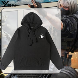 Delta Force Hooded Sweatshirt for Men, Warm and Fleece-Lined, Autumn/Winter Style, Hafke Asala Organization Logo Clothing