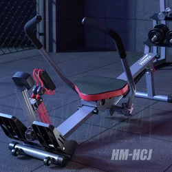 Rowing Machine with Hydraulic Water Resistance and Wind Resistance, Simple Rowing Machine for Indoor Home Fitness Equipment, Weight Loss Rowing Machine