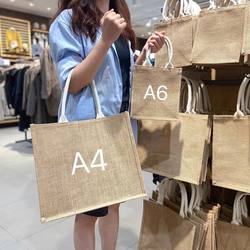 Cotton and Linen Tote Bag, Canvas Bag for Women, Eco-Friendly Shopping and Commuting Bag, Suitable for Muji Linen Bags