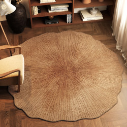 Round Carpet Living Room Coffee Table Mat 2025 New Model Bedroom Bedside Rug Washable Wipeable Light Luxury High-End Floor Mat