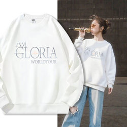 Deng Ziqi I Am Gloria Tour Concert Sweatshirt Men's Round Neck Autumn Gem Fan Support Clothing Jacket