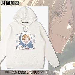 Natsume's Book of Friends Sweatshirt for Men, Hooded Autumn and Winter Jacket, Anime Cat Merchandise, Loose Trendy Brand Clothing