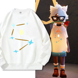 Sky Light Encounter Collaboration Sweatshirt for Men, Autumn Jacket 2025 New Model, Two-Dimensional Fifth Anniversary Edition, Star Clothing Trend