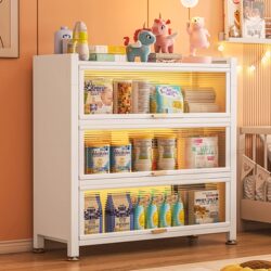 Household Baby Feeding Table Storage Cabinet, Baby Supplies Storage Cabinet, Multi-Functional Storage Cabinet, Dust-Proof Flip-Door Cabinet