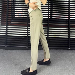 
Ms. Zhao's men's clothing store stretch nine-point pants casual pants nylon trousers business casual ice silk small-leg pants high-end