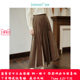 Inman retro grinding pleated skirt spring women's new style versatile loose slim warm umbrella skirt 18412496