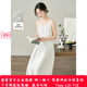 Inman Seaside Vacation Sling Dress Women's Summer New White Skirt 18326114
