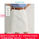 Inman French temperament pure cotton skirt for women in spring 2025 new commuter high waist slim A-line short skirt
