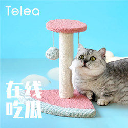 Tolea/Erli Small Cat Climbing Frame, Cat Scratching Post, All-In-One Mini Cat Shelf, Kitten Toy, Small Apartment, Does Not Take up Space