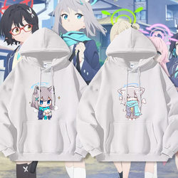 Azure Archive Merchandise Hoodie for Men, Autumn and Winter Cartoon Style, Azure Archive Sand Wolf Bai Zi Anime Clothing Jacket