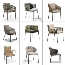 Outdoor table and chair combination courtyard leisure rattan chair dining terrace balcony outdoor chair garden cafe rattan chair