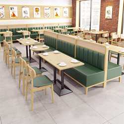Solid wood deck sofa, music bar theme restaurant table and chair combination, coffee shop rattan chair