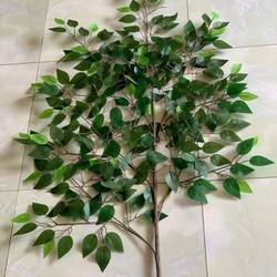 Simulated Banyan Leaves, Plastic Banyan Branches, Green Plant Leaves, Large Branches, Fake Branches for Engineering Decoration and Landscaping