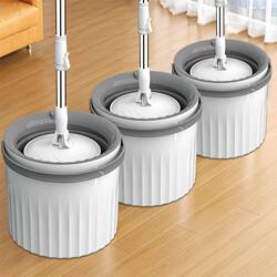 Automatic Mop with Integrated Washing and Wringing, Adjustable and Rotating Mop Bucket for Home Use, Hands-Free Washing