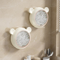 Cling film cover storage box without punching, wall-mounted removable