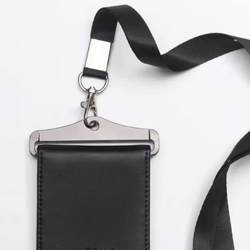 Work Id Lanyard with Card Holder, Foldable Neck Lanyard, Id Card Holder with Clip, Metal Badge Lanyard, Duty Unit Badge