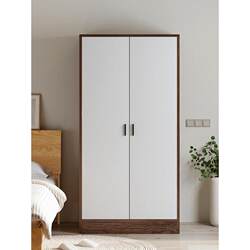 [Free Shipping in Hong Kong] Solid Wood Wardrobe New Model 2023 Hot Style Small Apartment Small Room Wardrobe Home Bedroom Storage