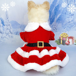 New Christmas Pet Costumes Holiday Party Christmas Dress Up Costumes Dog New Year Clothes Factory