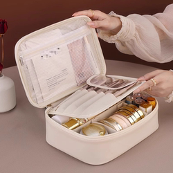 Cosmetic Bag Women's Large Capacity Portable 2025 New Accessible Luxury Classy Popular Travel Cosmetics Toiletry Bag Storage Bag