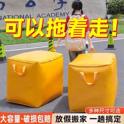 Large-Capacity Moving and Packing Essential Tool for Students' Dormitory, Organizing Quilts and Clothes, Luggage, and Express Delivery Woven Snake Skin Bags