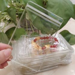 Mixed Eco-Friendly Bags for Jewelry Storage, Bracelets, and Buddhist Beads - Self-Sealing Transparent Thickened Zipper Bags