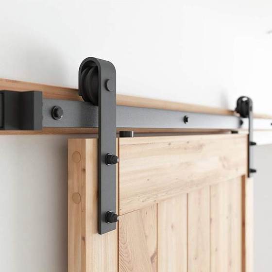 High quality barn door hardware accessories sliding door track pulley sliding door hanging rail sliding roller sliding door track