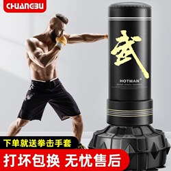 Adult Sanda Boxing Taekwondo Punching Bag with Suction Cup, Freestanding Home Equipment, Children's Standing Sandbag for Indoor Training