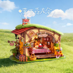 Ruotai Ruolai Handmade DIY Miniature House Furry Forest Friends Creative Desktop Decoration Gift Scene Girl Birthday Gift