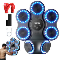 Smart Music Boxing Target Home Training Device Reaction Wall Target for Children Rhythm Training Adult Training Parent-Child Boxing Machine