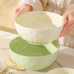 2025 New High-End Ceramic Soup Bowl, Cream-Style Instant Noodle Bowl, Underglaze Color, Beautiful Household Soup Noodle Bowl Tableware