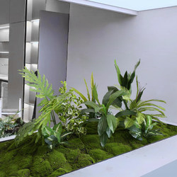 Simulated green plants landscaping indoor flower tank bryophyte decoration ornaments hotel shopping mall window artificial turf greening