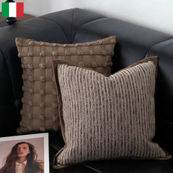Italian Light Luxury Sofa Cushion, Simple Light Luxury Large Throw Pillow, Wabi-Sabi Style Cushion, Pillow Cover, Sofa Living Room Cushion