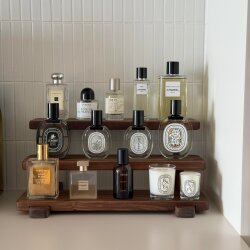 Solid Wood Perfume Storage Rack, Perfume and Cosmetics Bedroom Desktop Storage Box Display Rack, Multi-Layer Storage Rack, Organizing Rack