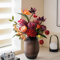 Artificial Flowers, Simulated Flower Arrangements, High-End Realistic Decorations, Floral Art, High-End Bouquets, Light Luxury, High-End Table Flower Arrangements