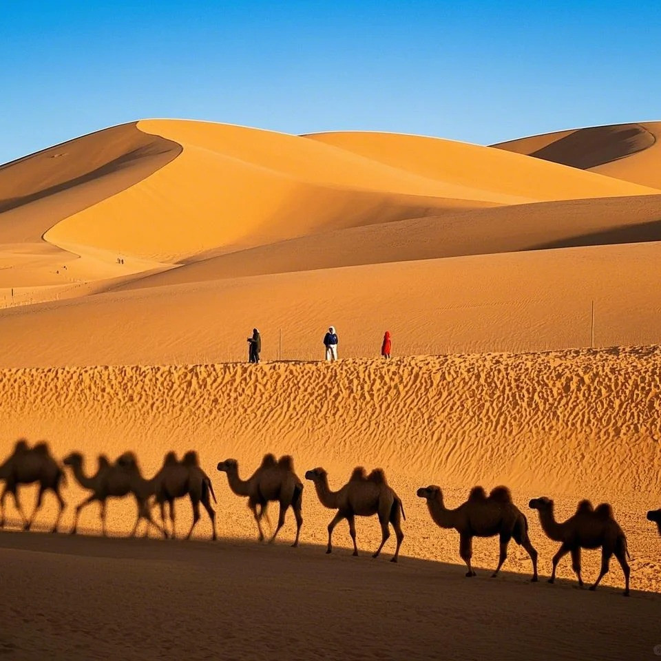 6人小团辉腾锡勒草原乌兰哈达火山库布齐沙漠2日游内蒙古旅游