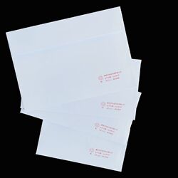 Flat cover Western style philatelic envelope white first day cover easy to pass machine stamp thickened 140g mail new version without production number