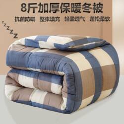 Winter Thickened Warm 1.5m Quilt, Winter Quilt Core for Single Dormitory, Spring and Autumn Quilt, All-Season Universal Cotton Quilt, Mattress Cover, Quilt Cover