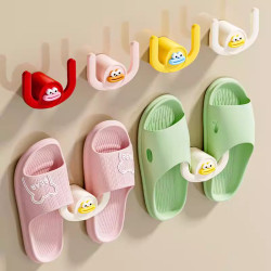 New Bathroom Slipper Rack, No-Drill Shoe Storage and Drainage Rack, Wall-Mounted Bathroom Organizer