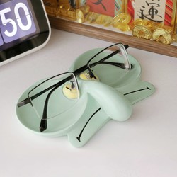Internet-Famous Cartoon Squidward Glasses Frame Jewelry Storage Tray Decorative Ornament Creative Cute Office Desk Decoration